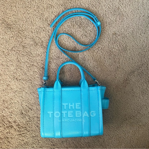 Used once Marc Jacobs, Mini Tote Bag, Color Pool, Leather - Picture 4 of 11